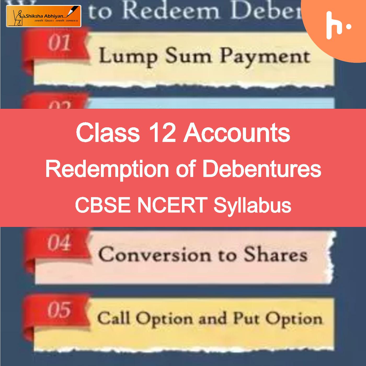 Ques Set-1 | Redemption of Debentures - #CBSE Class 12 Accounts
