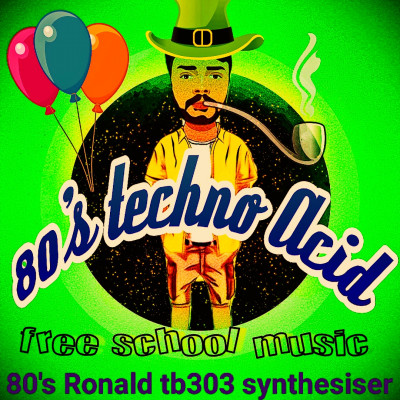 Episode 389      80's acid techno episode artwork