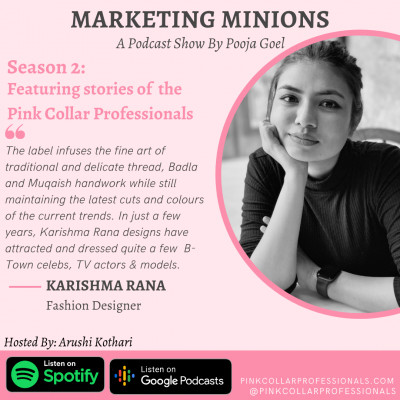 Karishma Rana, Fashion Designer: Pink Collar Professionals