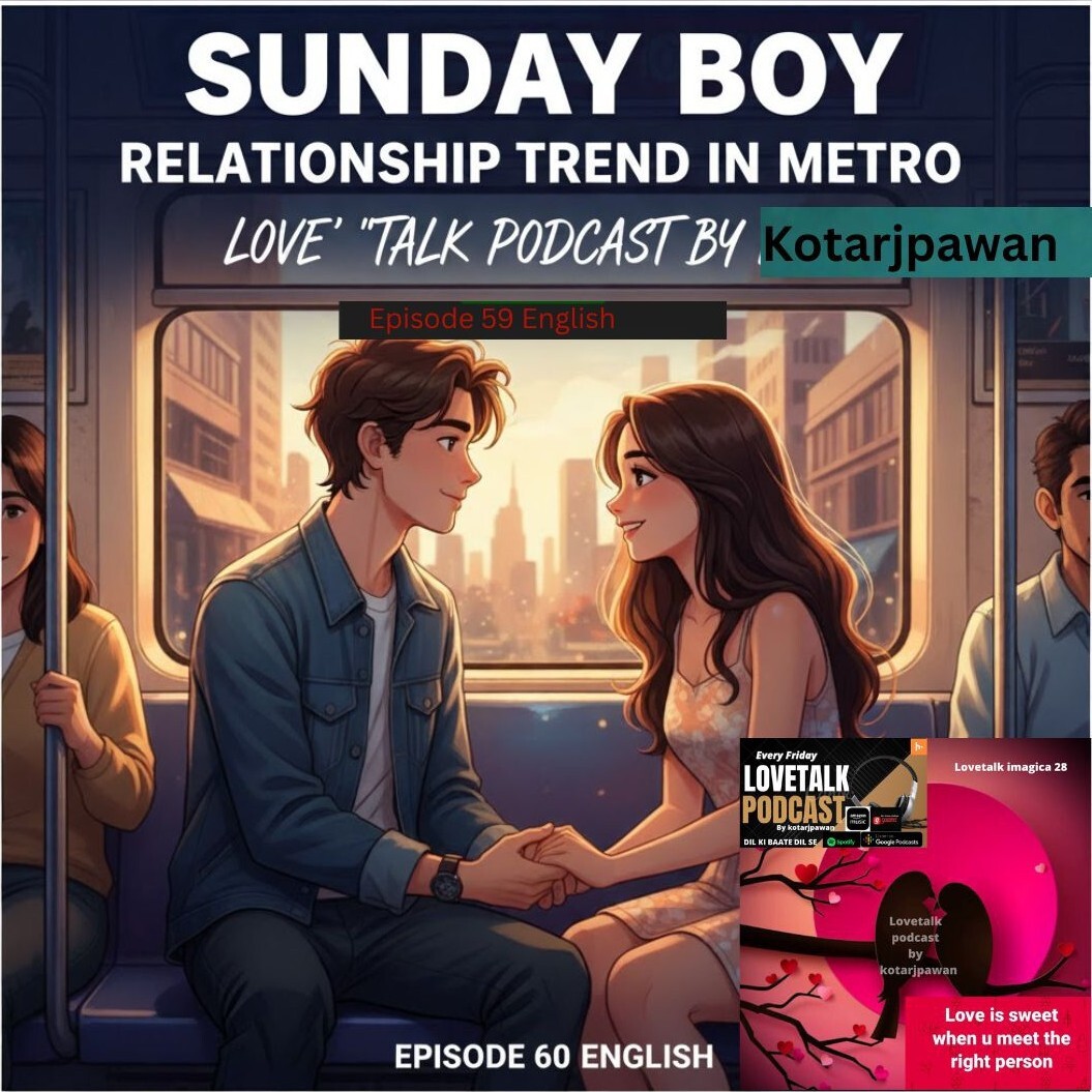 ENGLISH Sunday boy trend in metro cities episode 60 Lovetalk podcast by Kotarjpawan