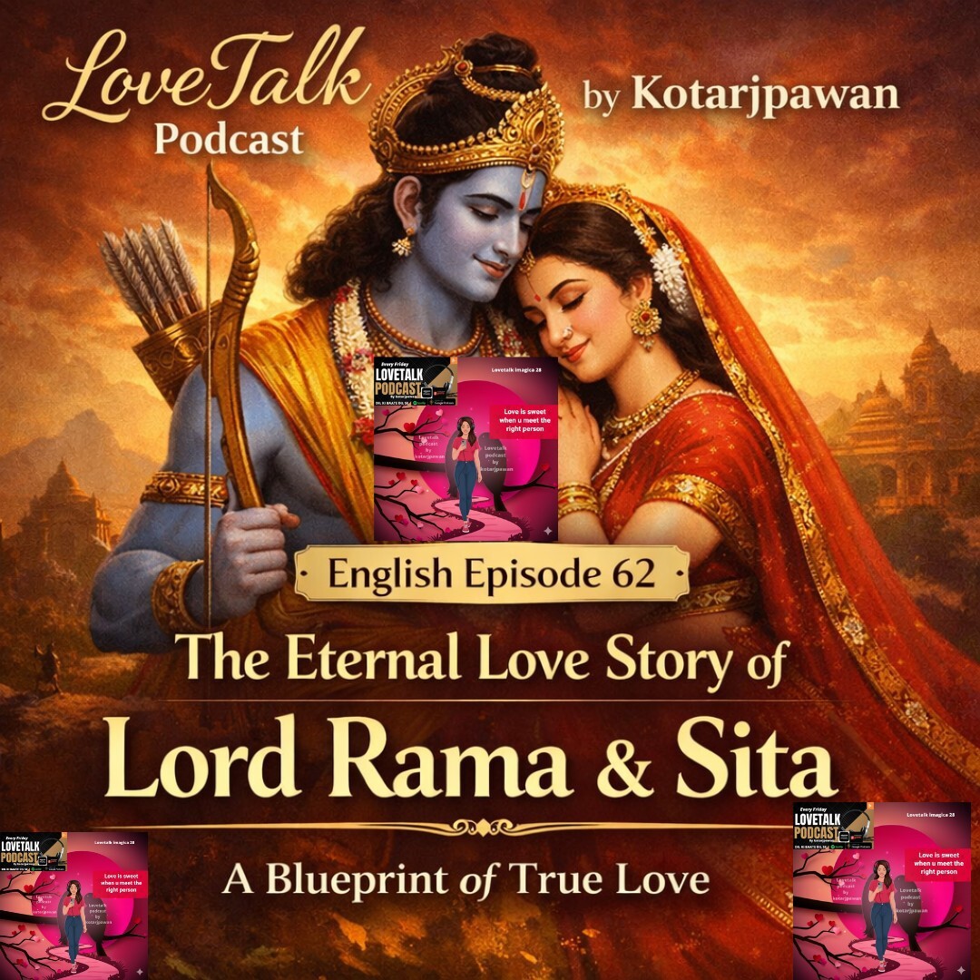 ENGLISH The Eternal Love Story of Lord Rama & Sita -- A Blueprint of True Love episode 62 Lovetalk podcast by Kotarjpawan