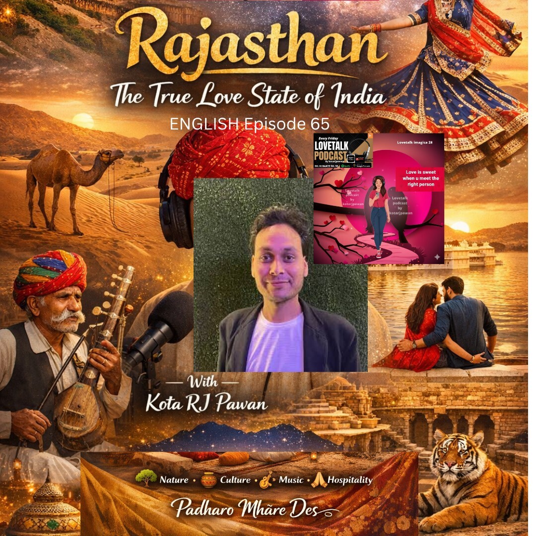 English Rajasthan - The Incredible True Love State of India
LOVETALK podcast by Kota RJ Pawan Episode 65