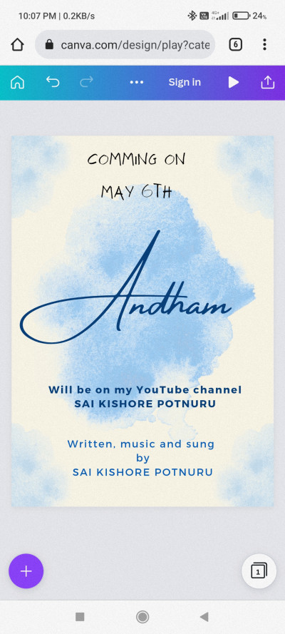 Andham_new song by sai kishore Potnuru