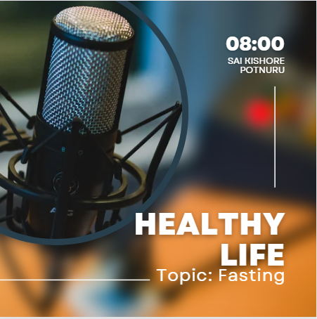 Healthy life, topic: fasting