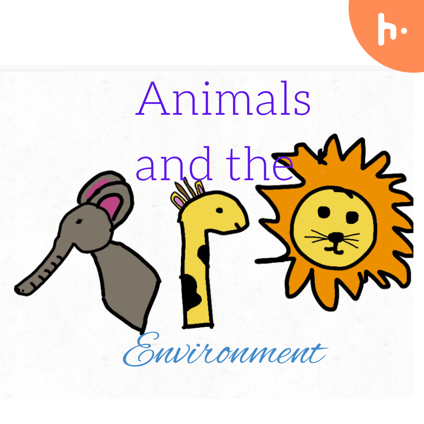 Animals and the environment podcast artwork