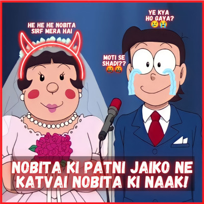 Nobita Ki Patni Jaiko ki Vajah se Nobita Ki Kati Nak: Nobita Hua Sharmsar Hindi Funny Story EP-20