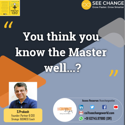 You think you know the Master well? You think you know the Master well?