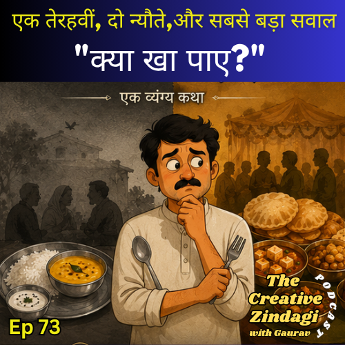 Ep 73 | क्या खा पाए? | शोक, समाज और स्वाद पर तीखा व्यंग्य | Hindi Satire Story episode artwork