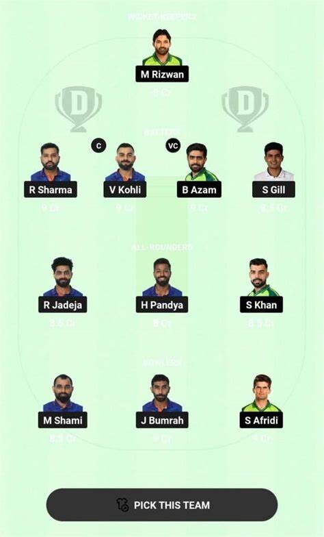 Fantasy team of India vs Pakistan How to win big amount episode artwork