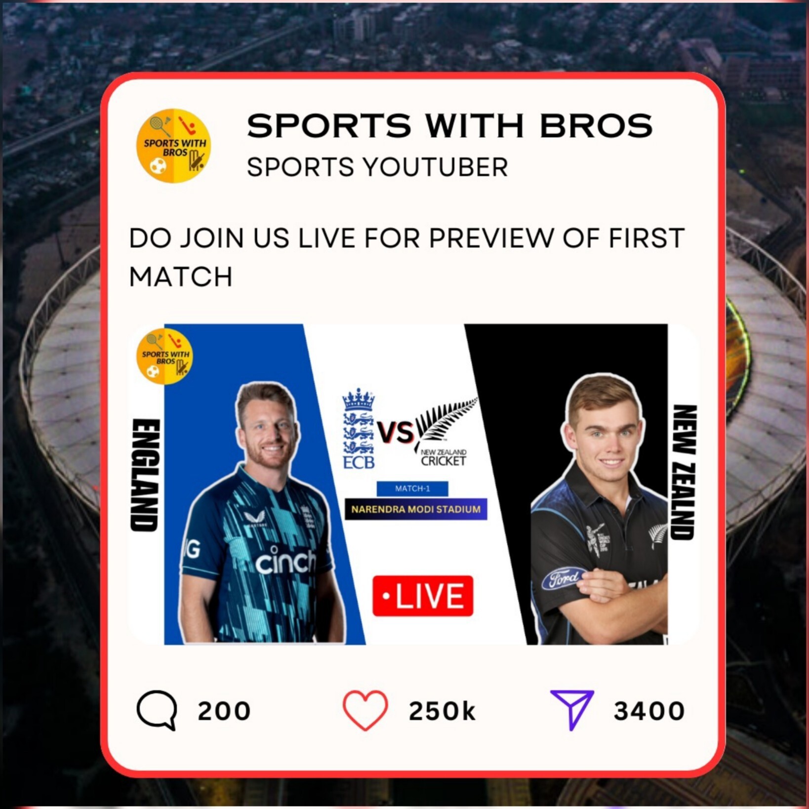 ENG vs NZ ICC WC Match Preview: कप्तान के बिना न्यूजीलैंड, सामने है तूफानी इंग्लैंड, कौन करेगा विजयी आगाज? episode artwork