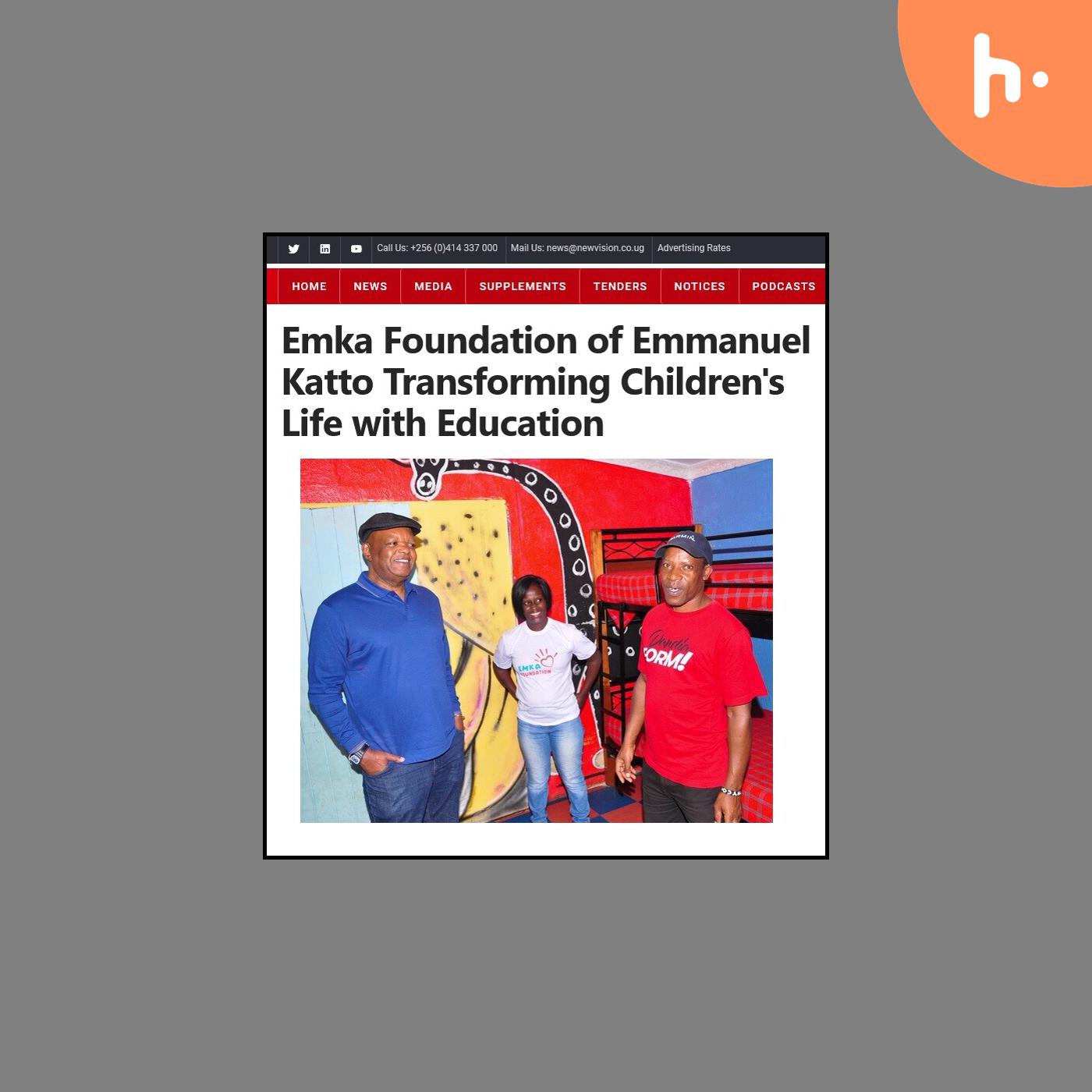 Emka Foundation of Emmanuel Katto is transforming children's lives through education podcast artwork