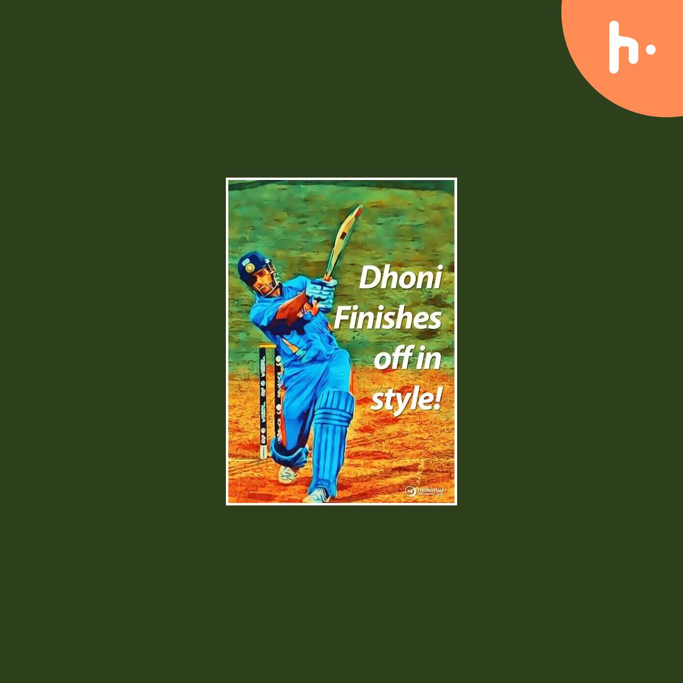 MS dhoni Match Winning Six