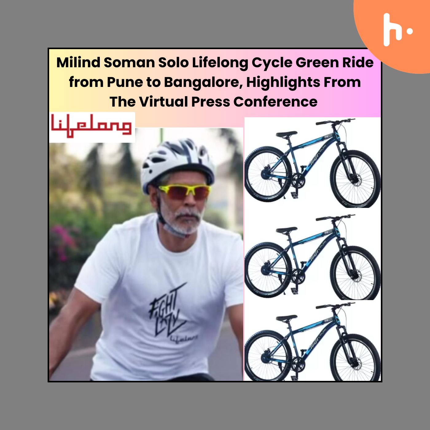 Milind Soman Solo Lifelong Cycle Green Ride from Pune to Bangalore, Highlights From The Virtual Press Conference podcast artwork