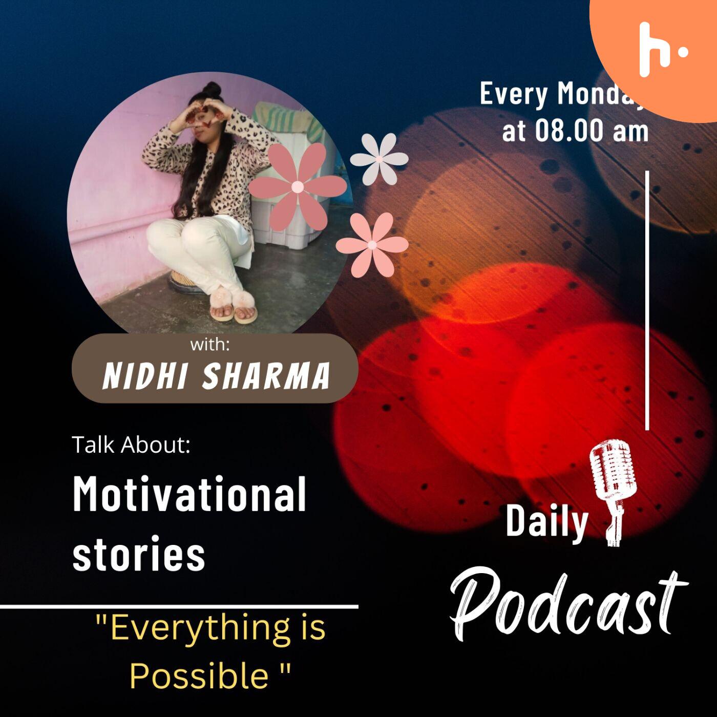 Motivational stories podcast artwork