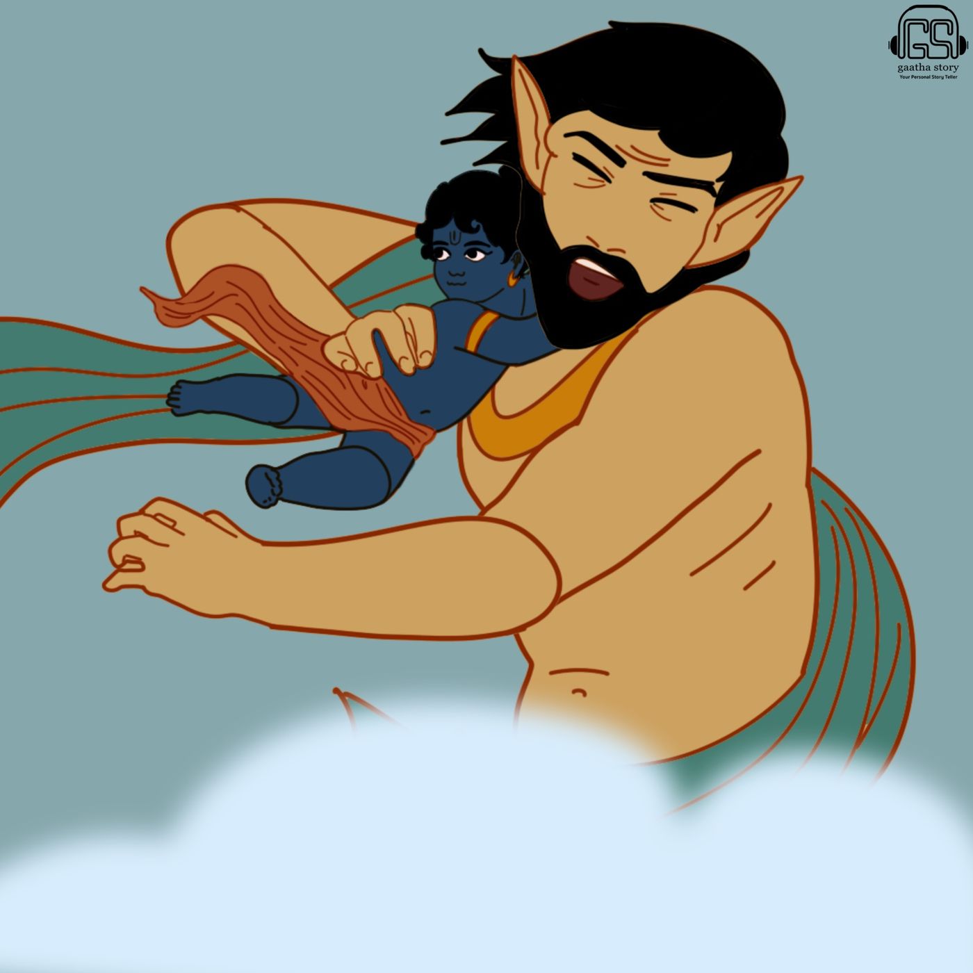 Krishna and the Wind Demon - Trinavarta