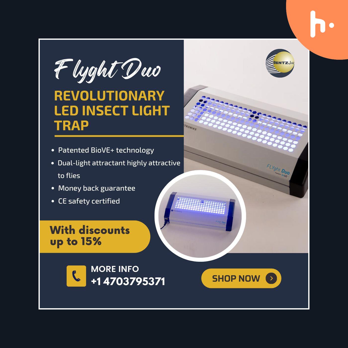 FLYght Duo LED Flying Insect Light Trap