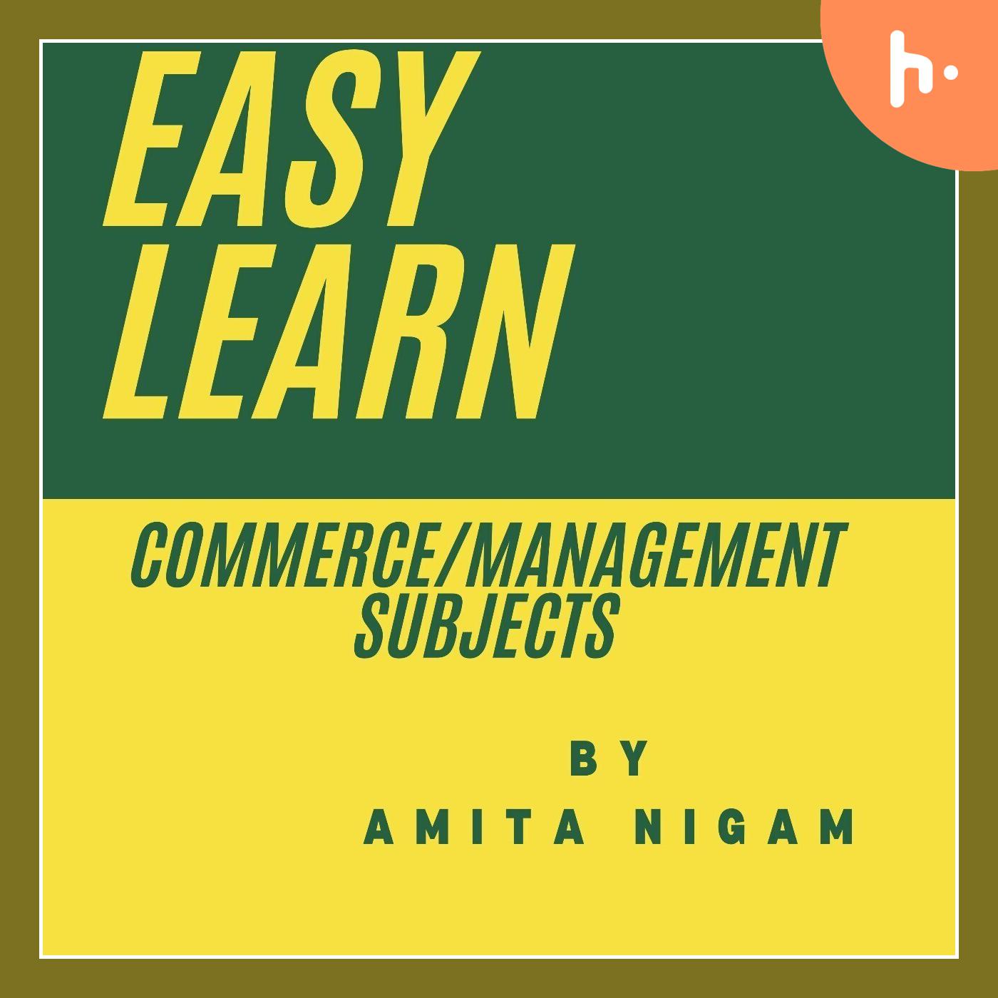Easy Learn Commerce|Management Subjects by Amita