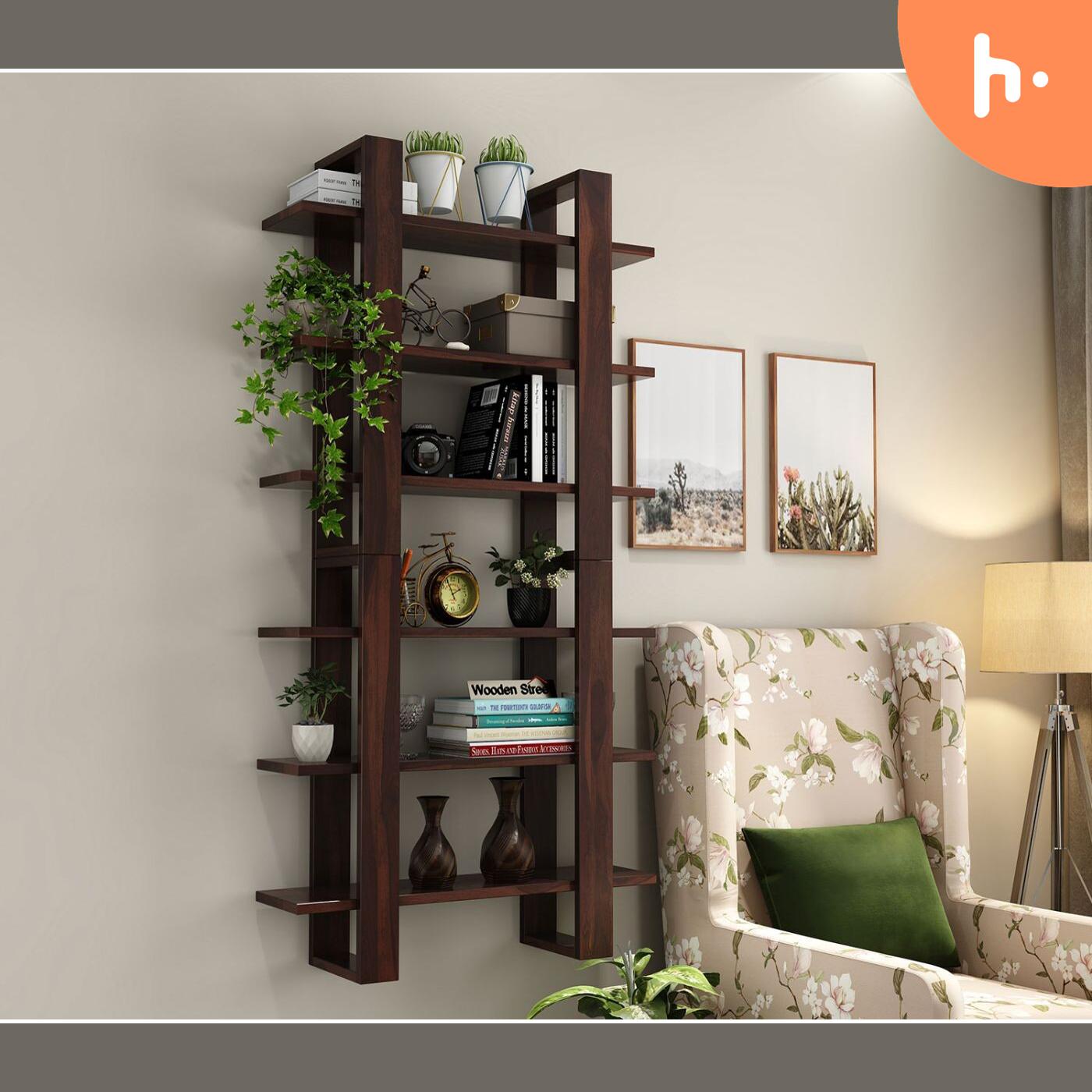 Affordable Wall Shelves from Wooden Street