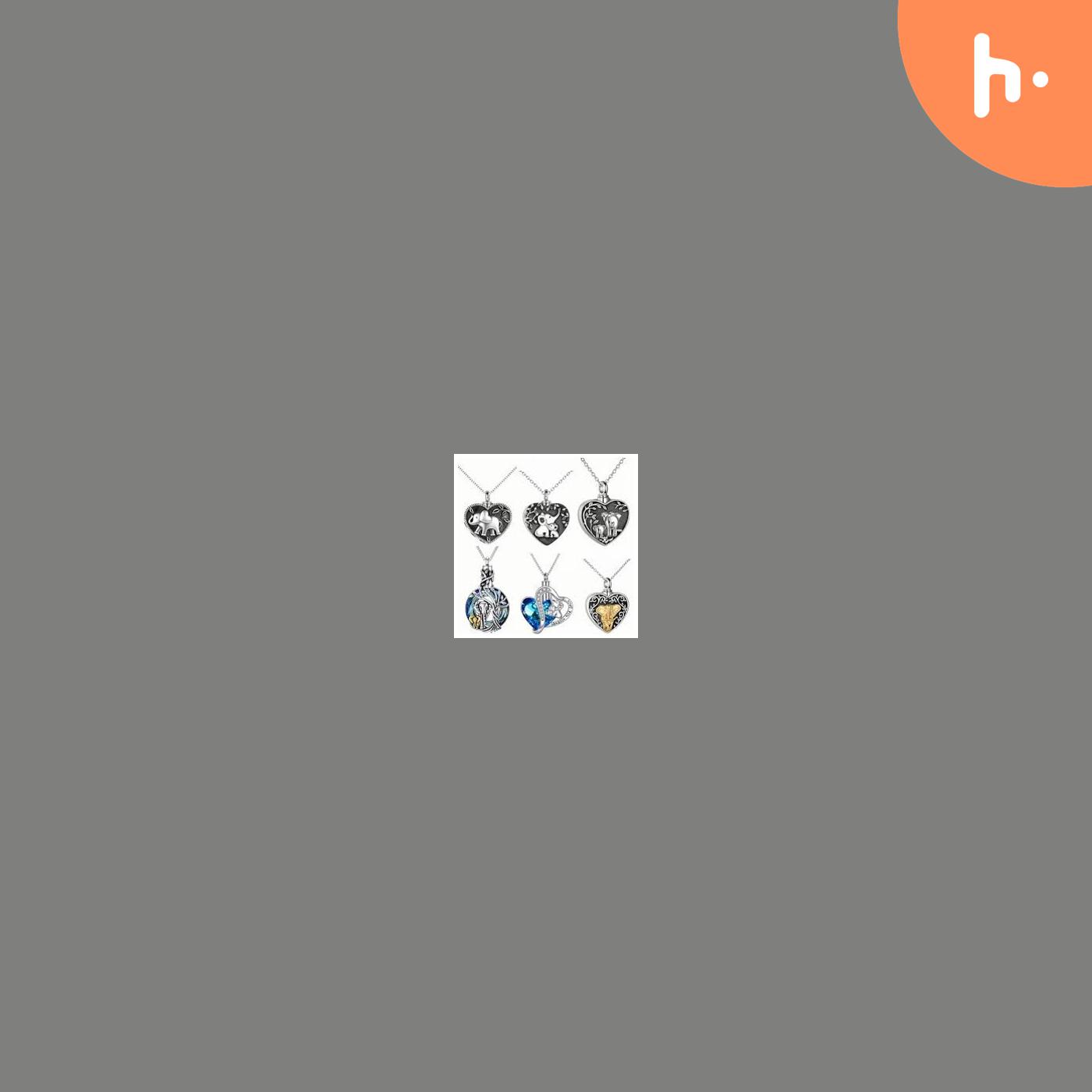 Necklace urns for human ashes