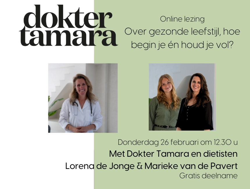 Online Lezing: Over een gezonde leefstijl, hoe begin je én houd je vol?