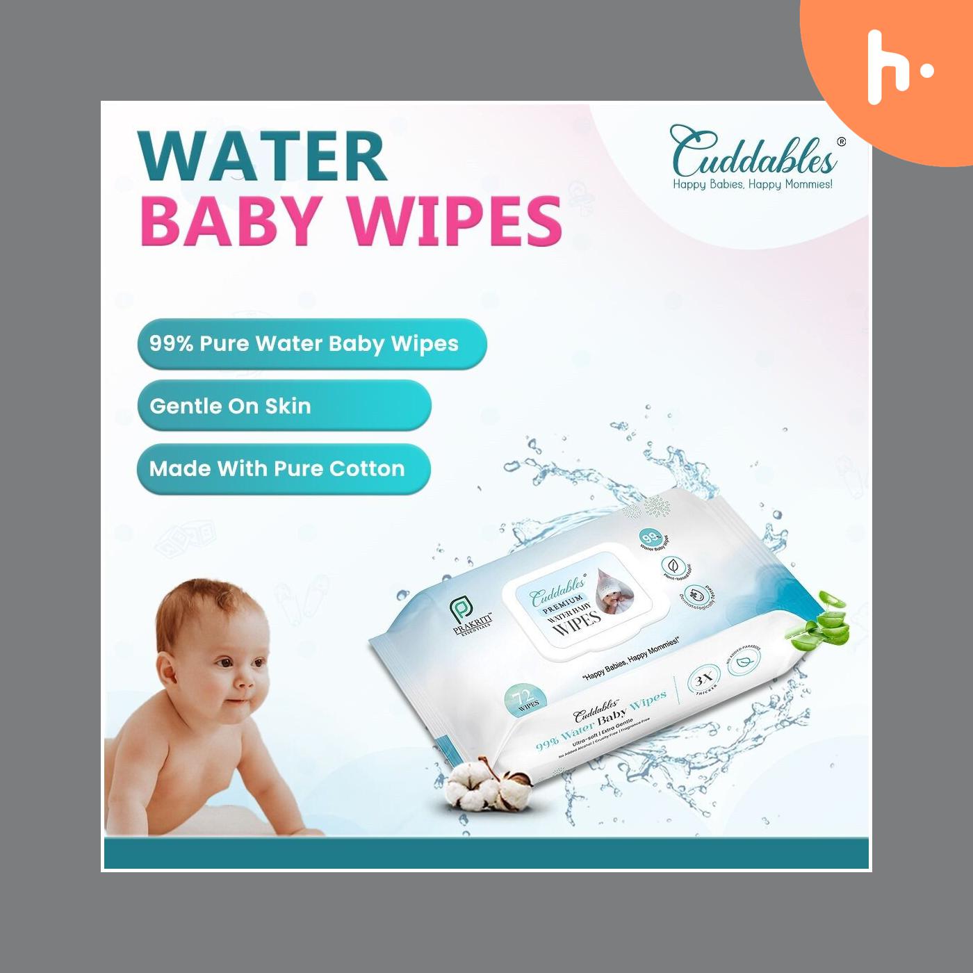 Cuddables Travel Baby Wipes