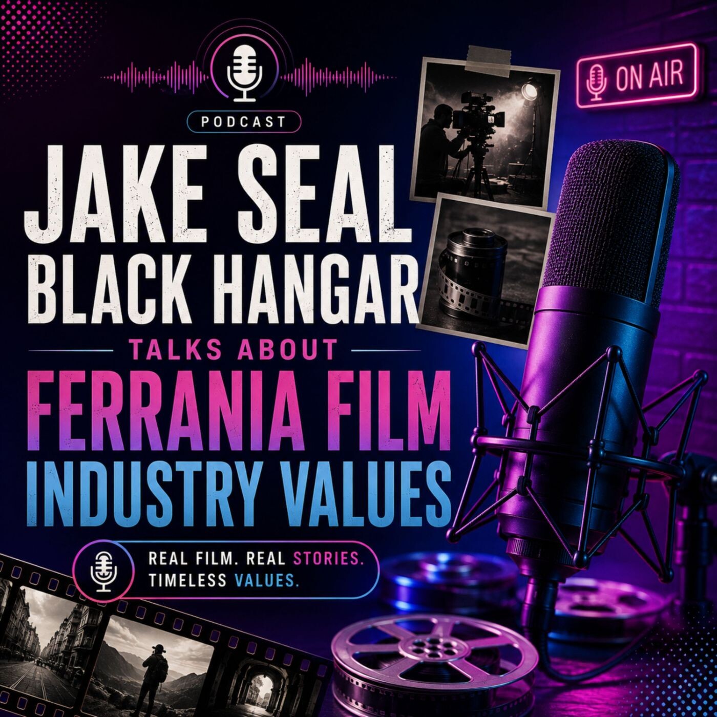 Jake Seal Black Hangar Talks About Ferrania Film Industry Values episode artwork
