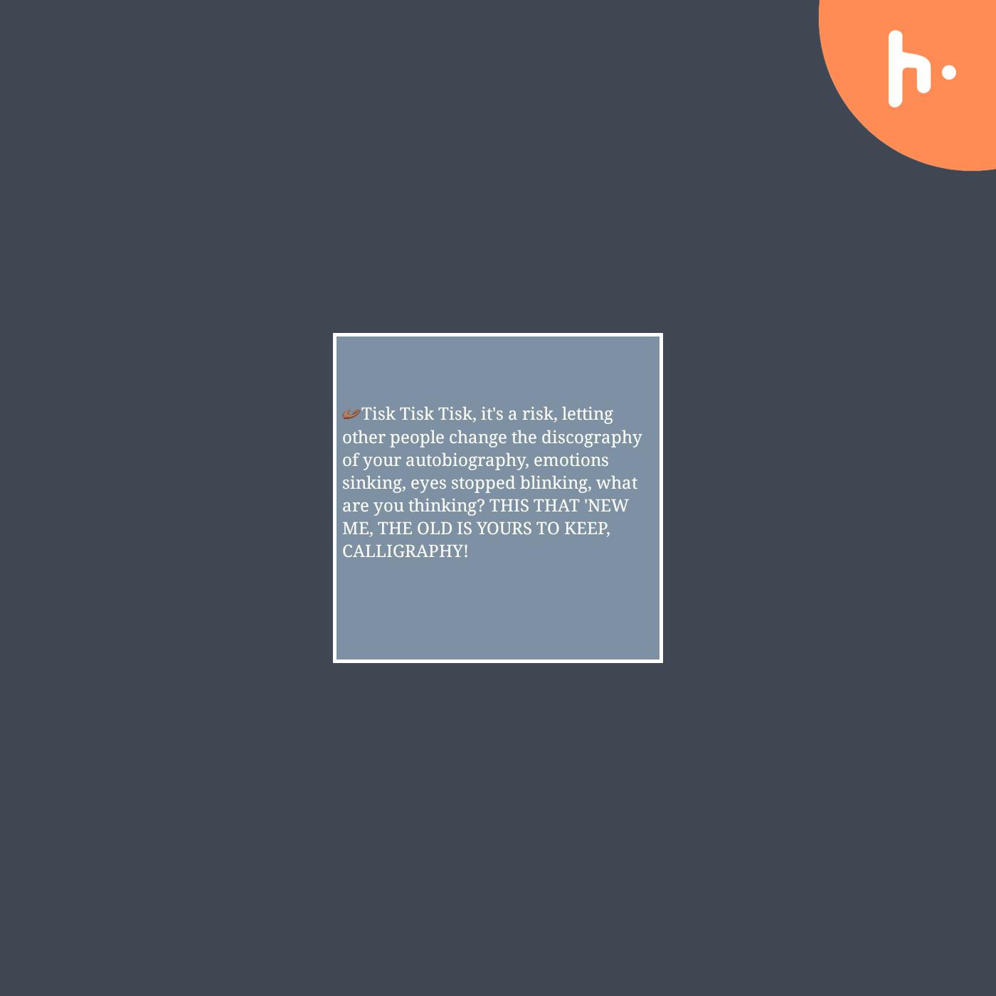 ALL FOR NOW, NONE FOR LATER