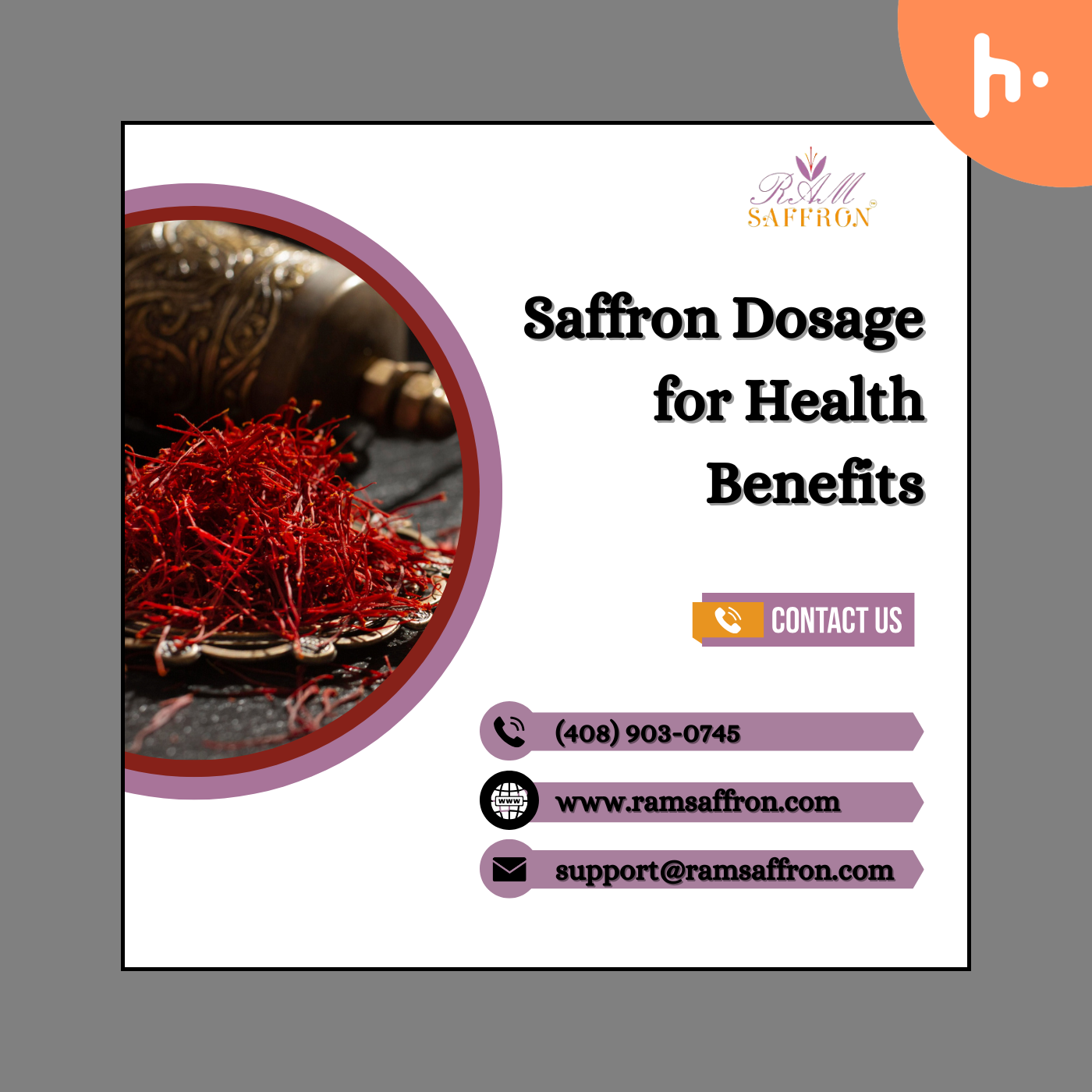 Yellow Saffron Spice - Ram Saffron