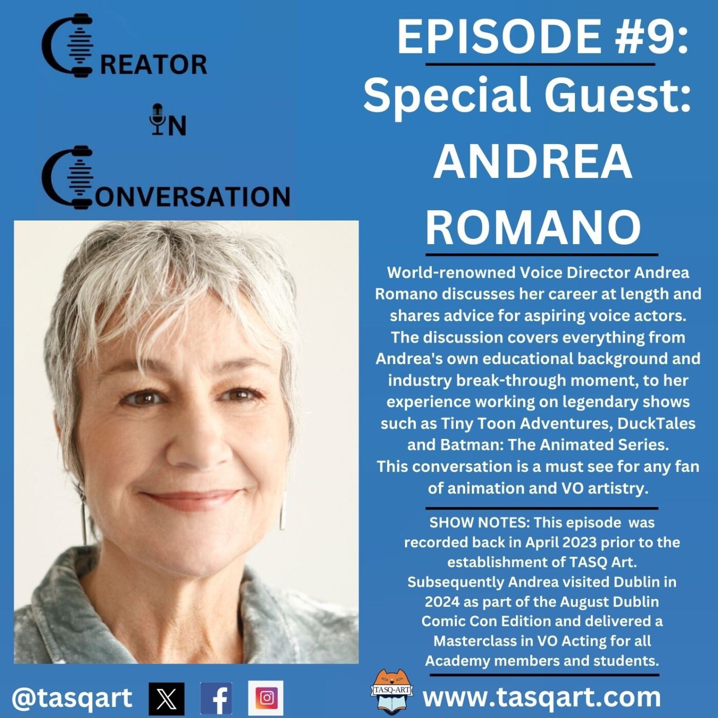 Creator In Conversation- Episode #9: Andrea Romano