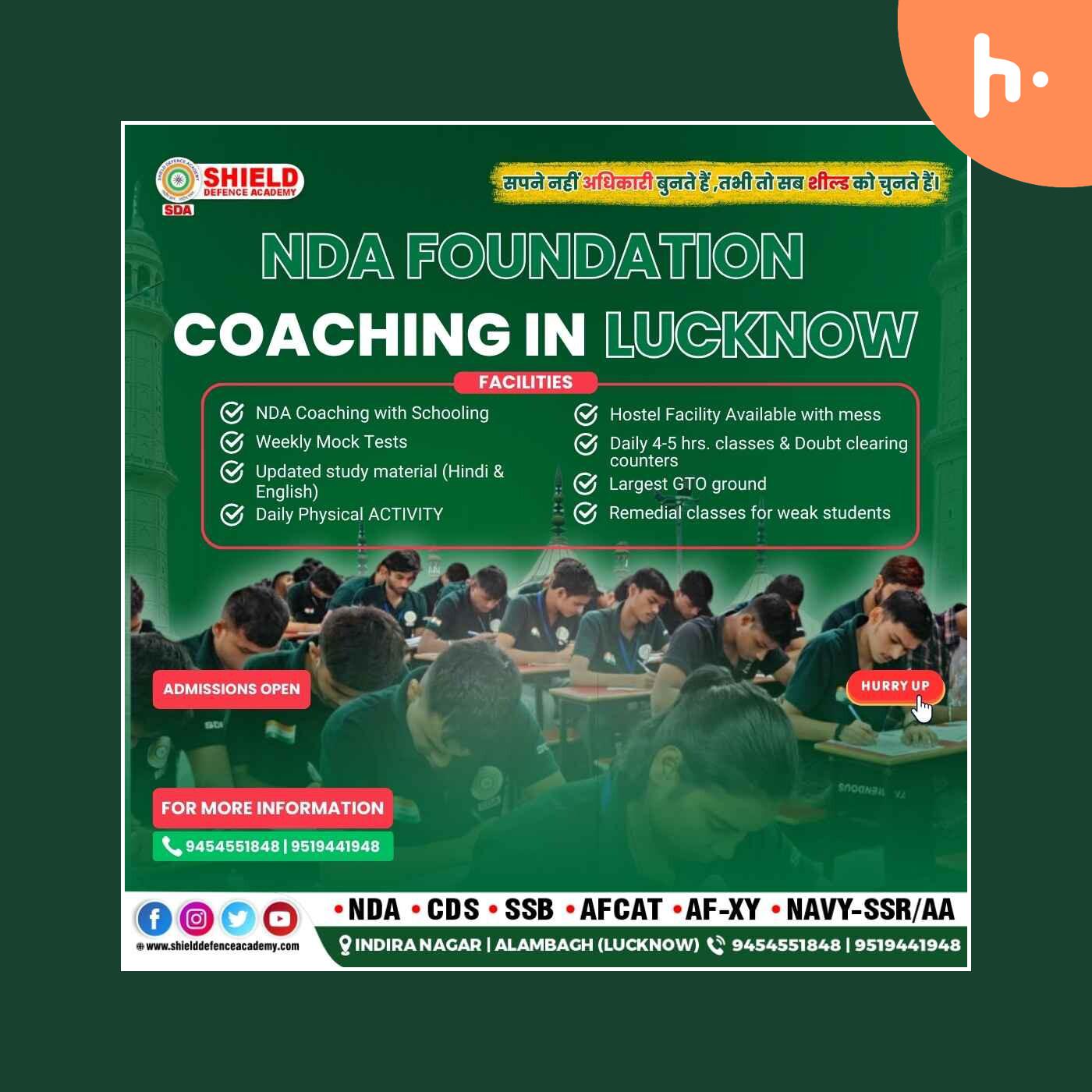 best NDA foundation coaching in lucknow