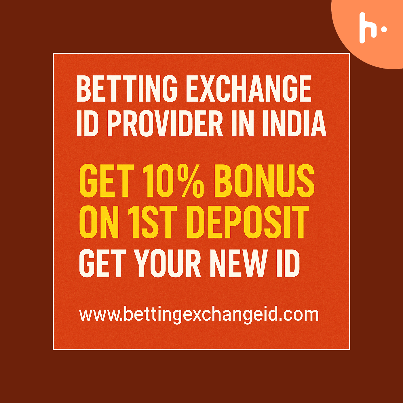 Get Your Betting Exchange ID in India | 10% Bonus