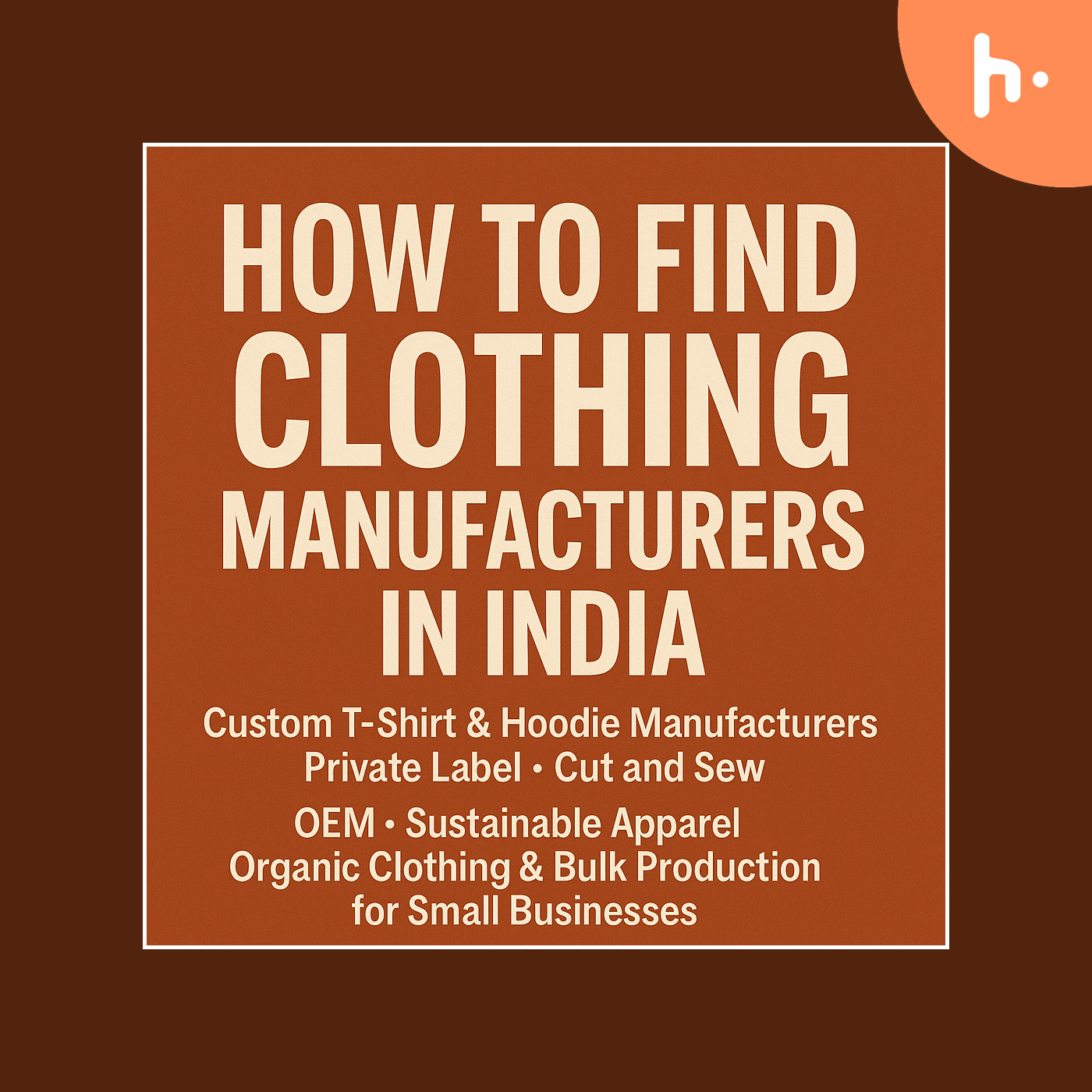 "Inside Indian Clothing Manufacturing – Private Label, T-Shirts, Hoodies & More by Synerg" podcast artwork