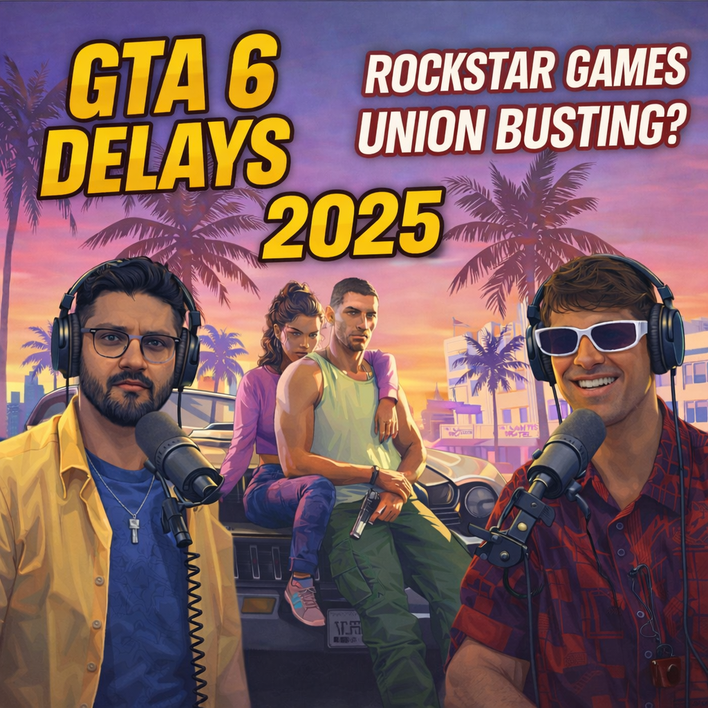 GTA 6 Delayed Again, Rockstar Games Union Busting, Horses' Steam removal, MindsEye gets worst rating of 2025,Arc Raiders' AI usage, EA sold out & the Biggest Gaming Controversies of 2025 episode artwork